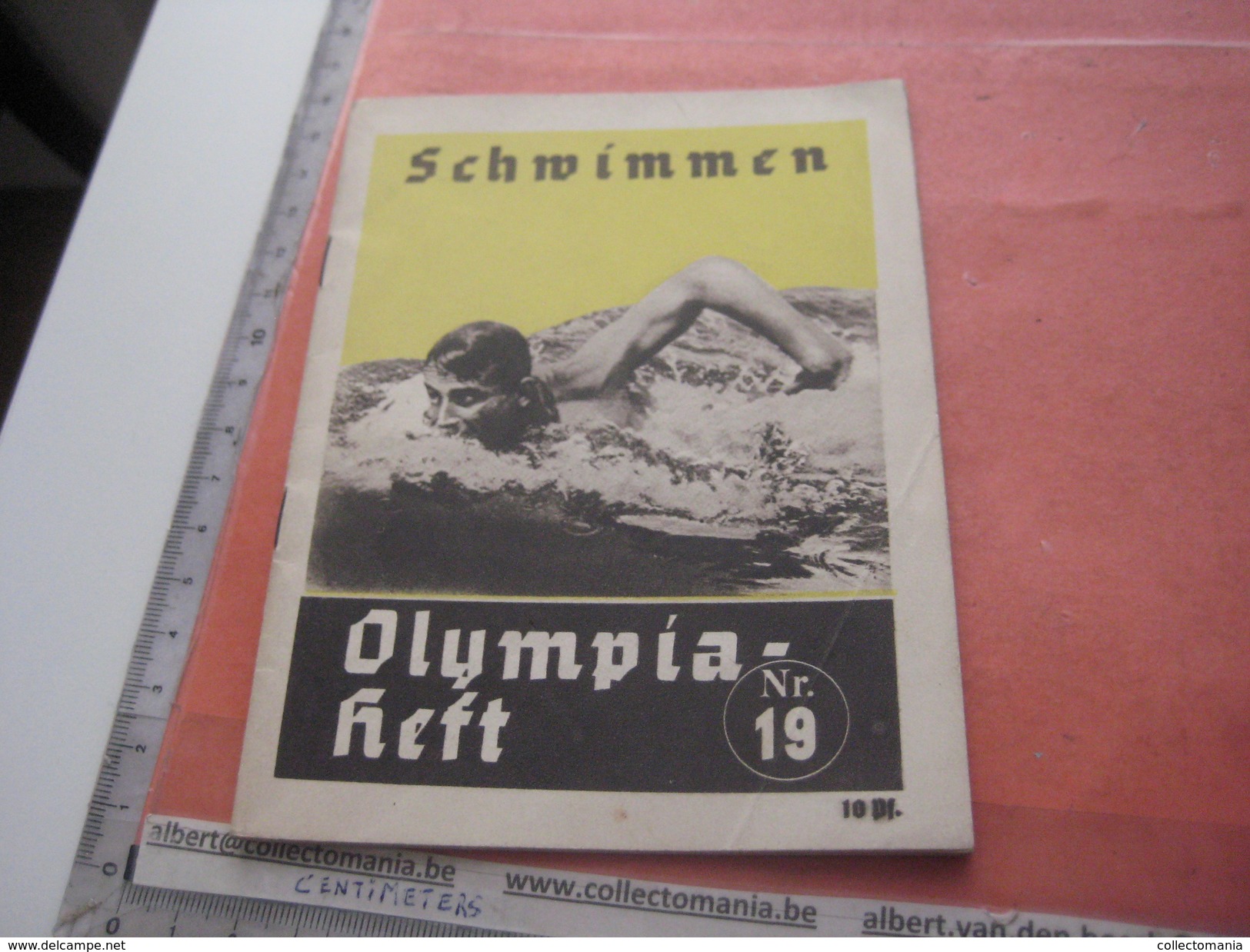 Swimming Olympia BERLIN 1936 - Nr 19, Programa,  Water Sports  Fotos Amt FUR Sportwerbung Olympische - Programs