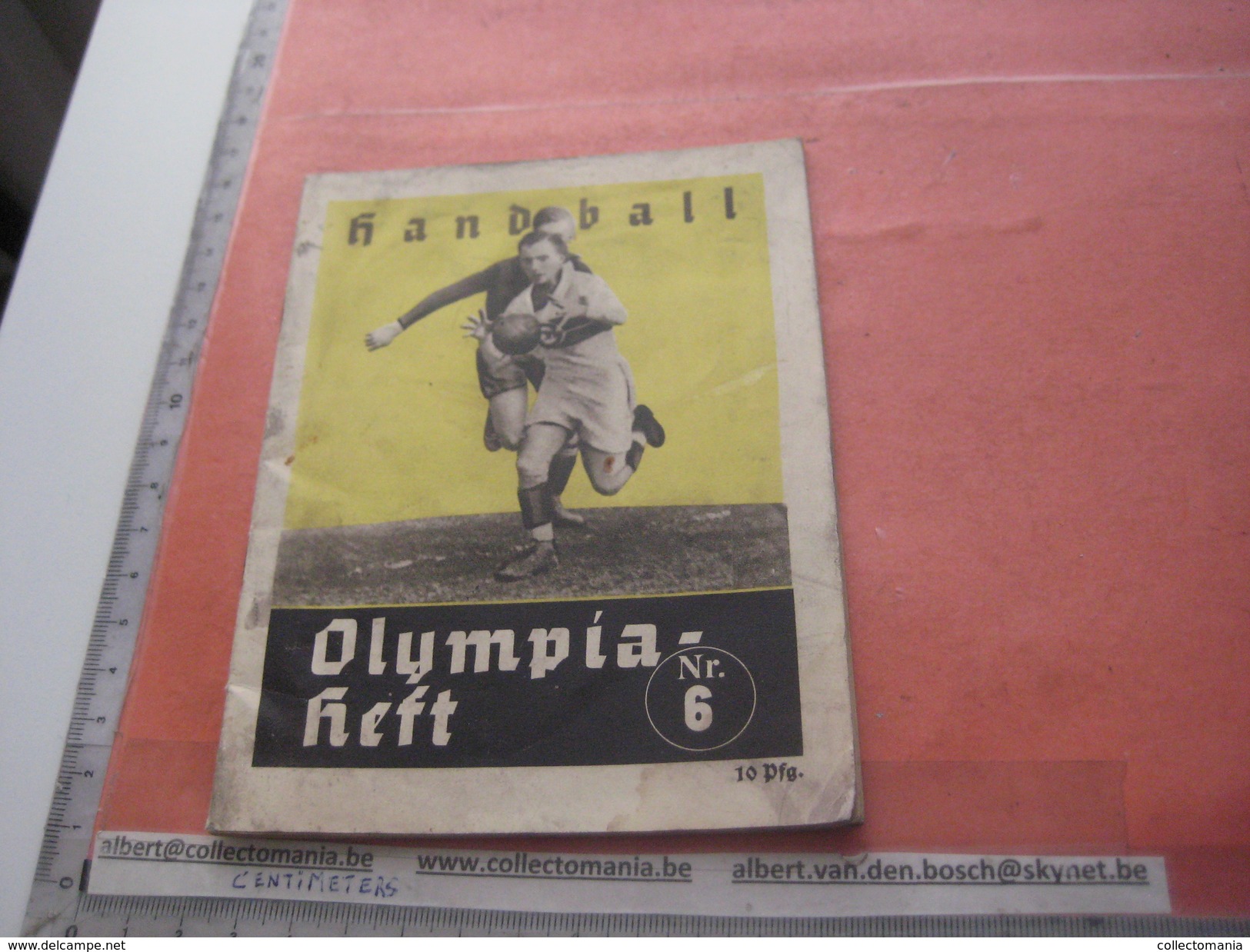 Handball Olympia BERLIN 1936 - Nr 6, Programm,women And Men   Fotos Amt FUR Sportwerbung Olympische - Programs