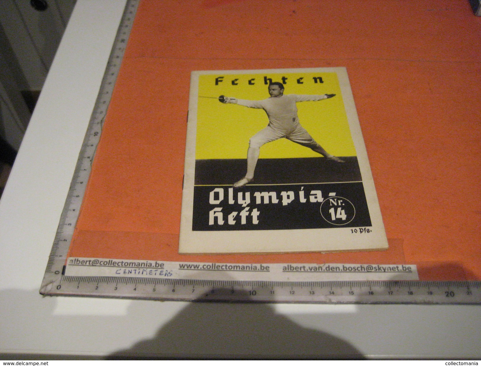 Fence Fechten Schermen Fencing Escrime Olympia BERLIN 1936 - Nr 14, Programm,   Fotos Amt FUR Sportwerbung Olympische - Programs