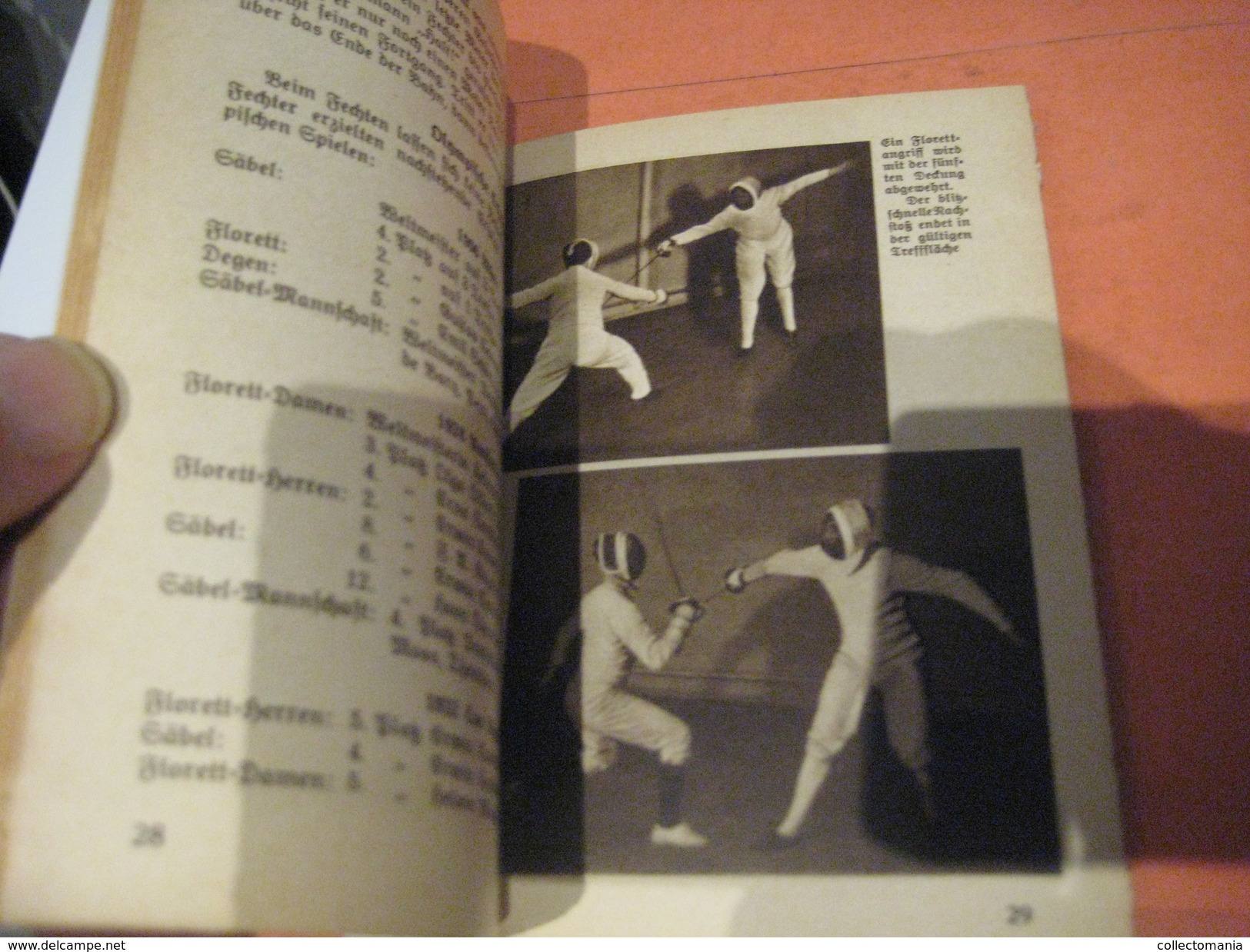 Fence Fechten Schermen Fencing Escrime Olympia BERLIN 1936 - Nr 14, Programm,   Fotos Amt FUR Sportwerbung Olympische - Programs