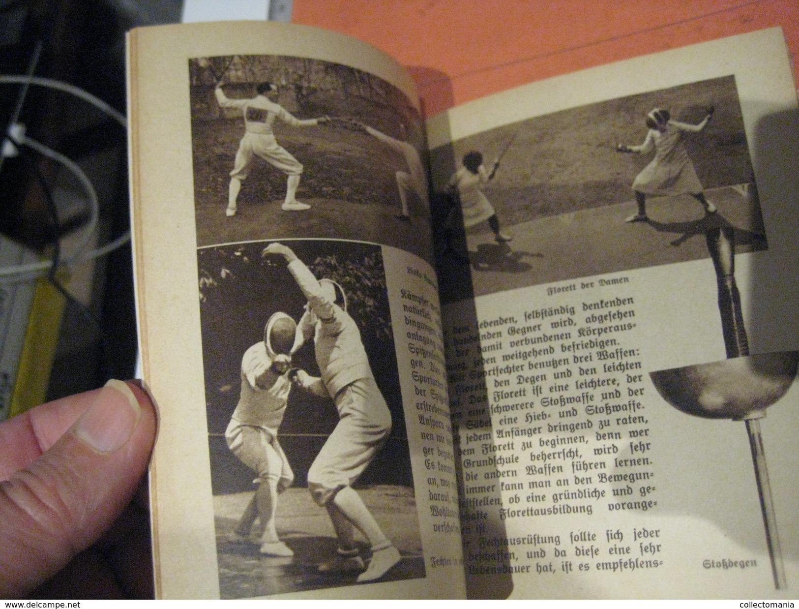 Fence Fechten schermen Fencing escrime Olympia BERLIN 1936 - nr 14, programm,   fotos Amt FUR Sportwerbung Olympische