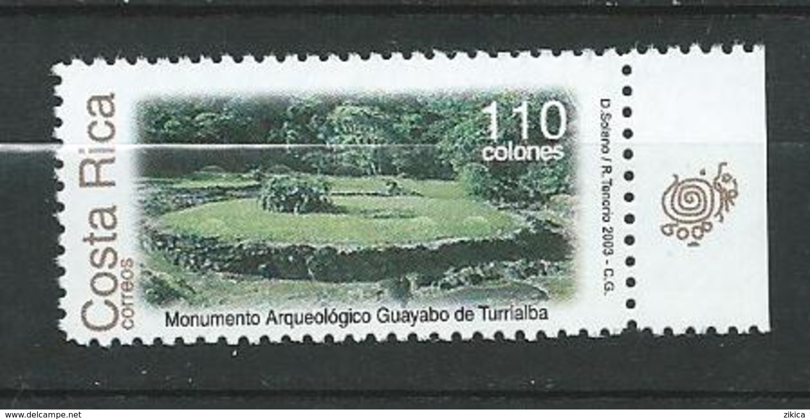 COSTA RICA 2003 Guayabo De Turrialba Archaeological Site.MNH - Costa Rica