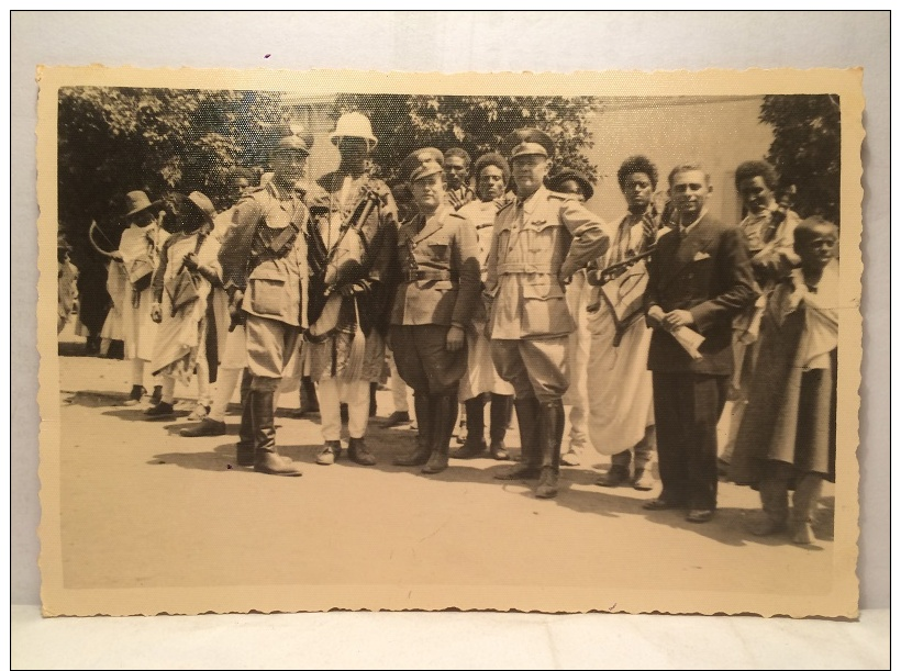 FAE,COLLEZIONE,CARTOLINA POSTALE,POSTCARD,ITALIA,ANIMATA,MILITARE,IL DUCE,COMANDO IN AFRICA,FOTOGRAFICA - Characters