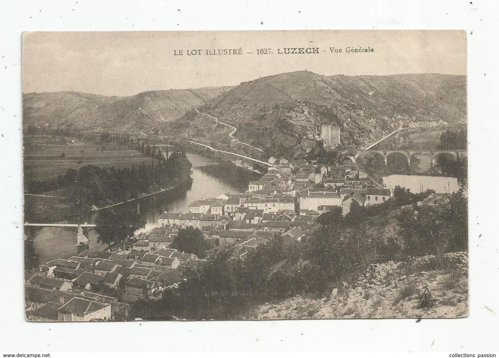 Cp , 46 , LUZECH , Vue Générale , Vierge - Luzech