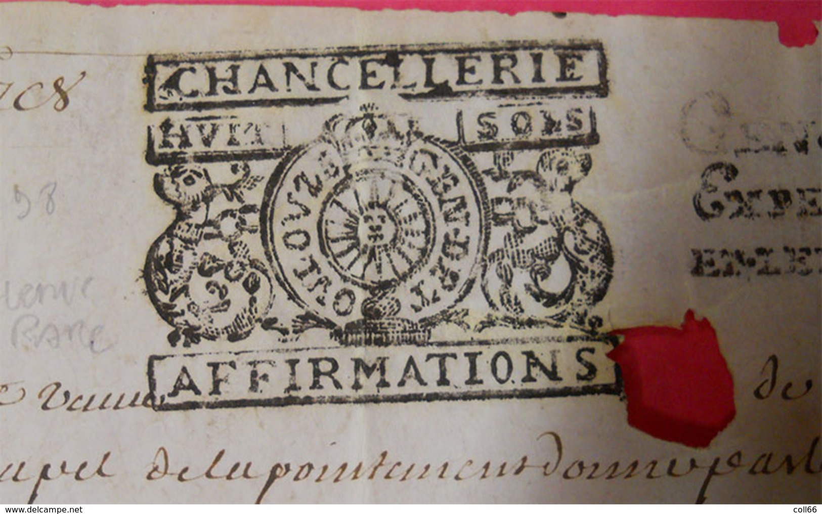 1698-1707 Généralité De Toulouze Toulouse 2 Parchemins Ind: RARES Chancellerie N°203 Et Exped Greffiers 8S N°221 Devaux - Cachets Généralité