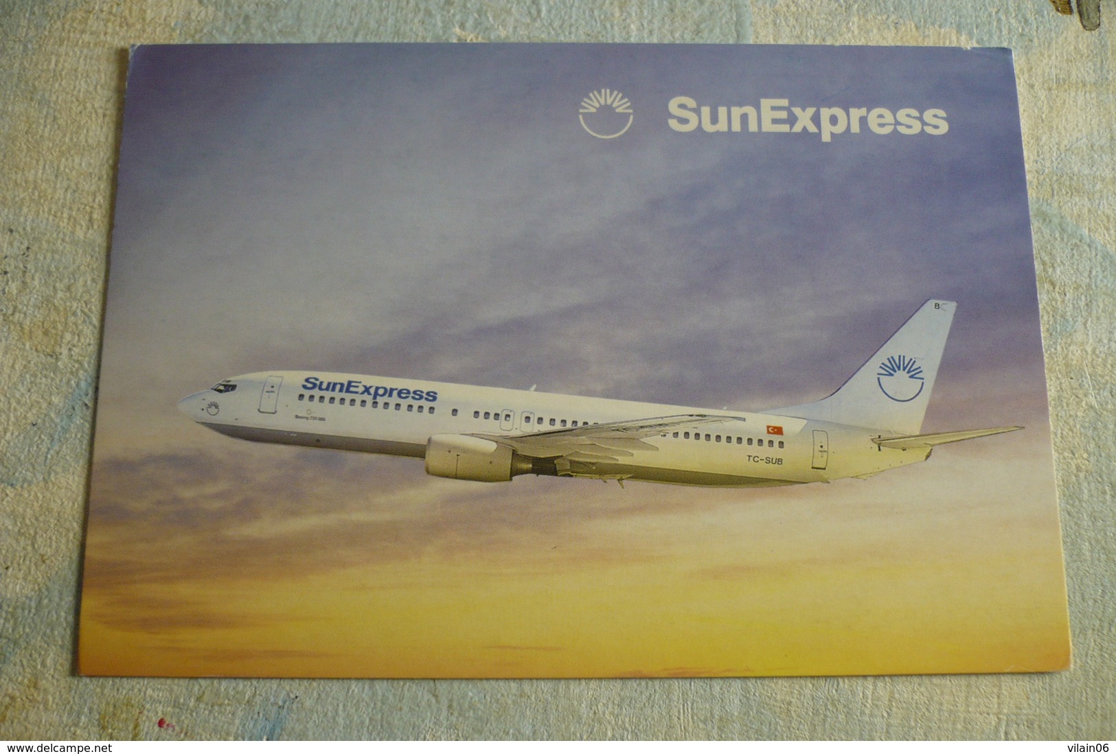 AIRLINE ISSUE / CARTE COMPAGNIE    SUN EXPRESS  B 737 800 - 1946-....: Moderne