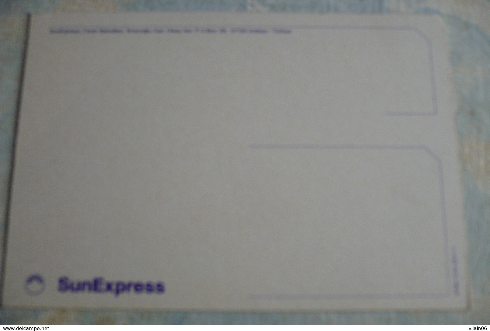 AIRLINE ISSUE / CARTE COMPAGNIE    SUN EXPRESS  B 737 800 - 1946-....: Moderne