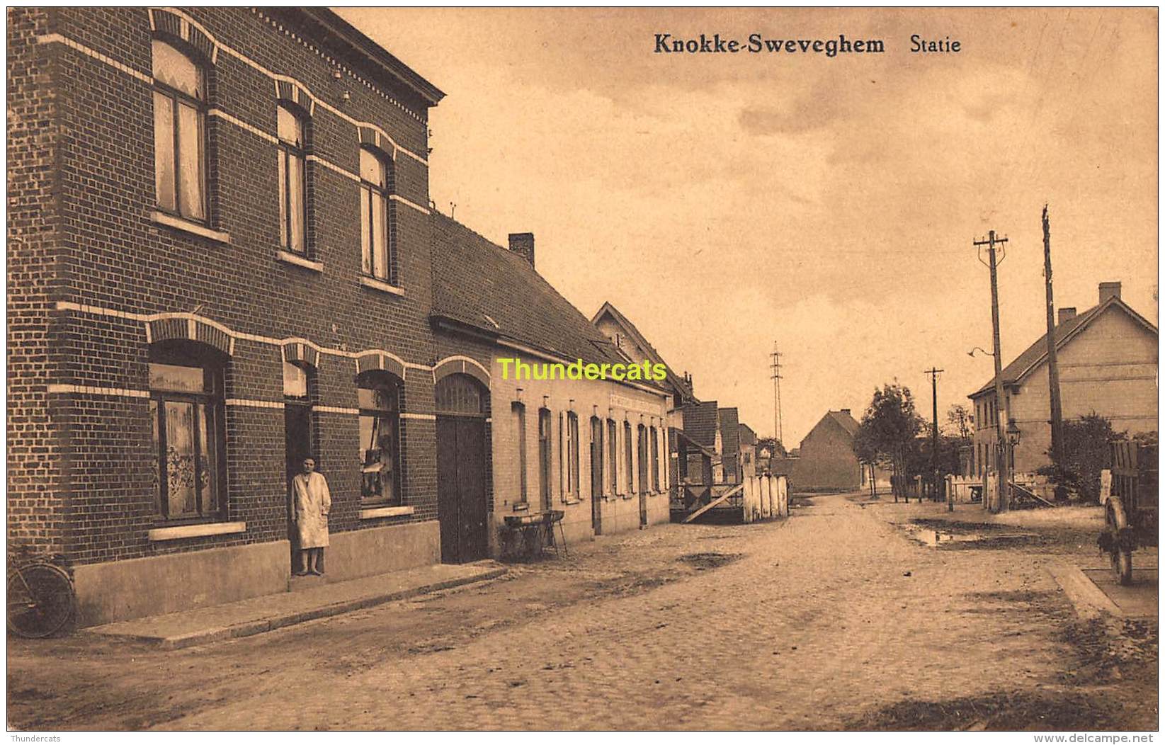 CPA  KNOKKE SWEVEGHEM ZWEVEGEM STATIE GARE STATION - Zwevegem