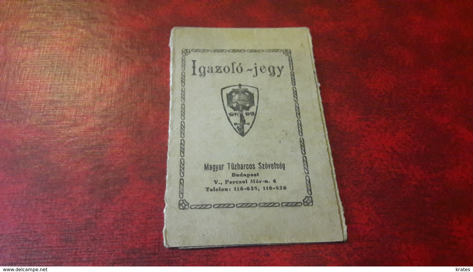 Old Personal Document - Hungary, Igazolo-jegy  1943 - Autres & Non Classés