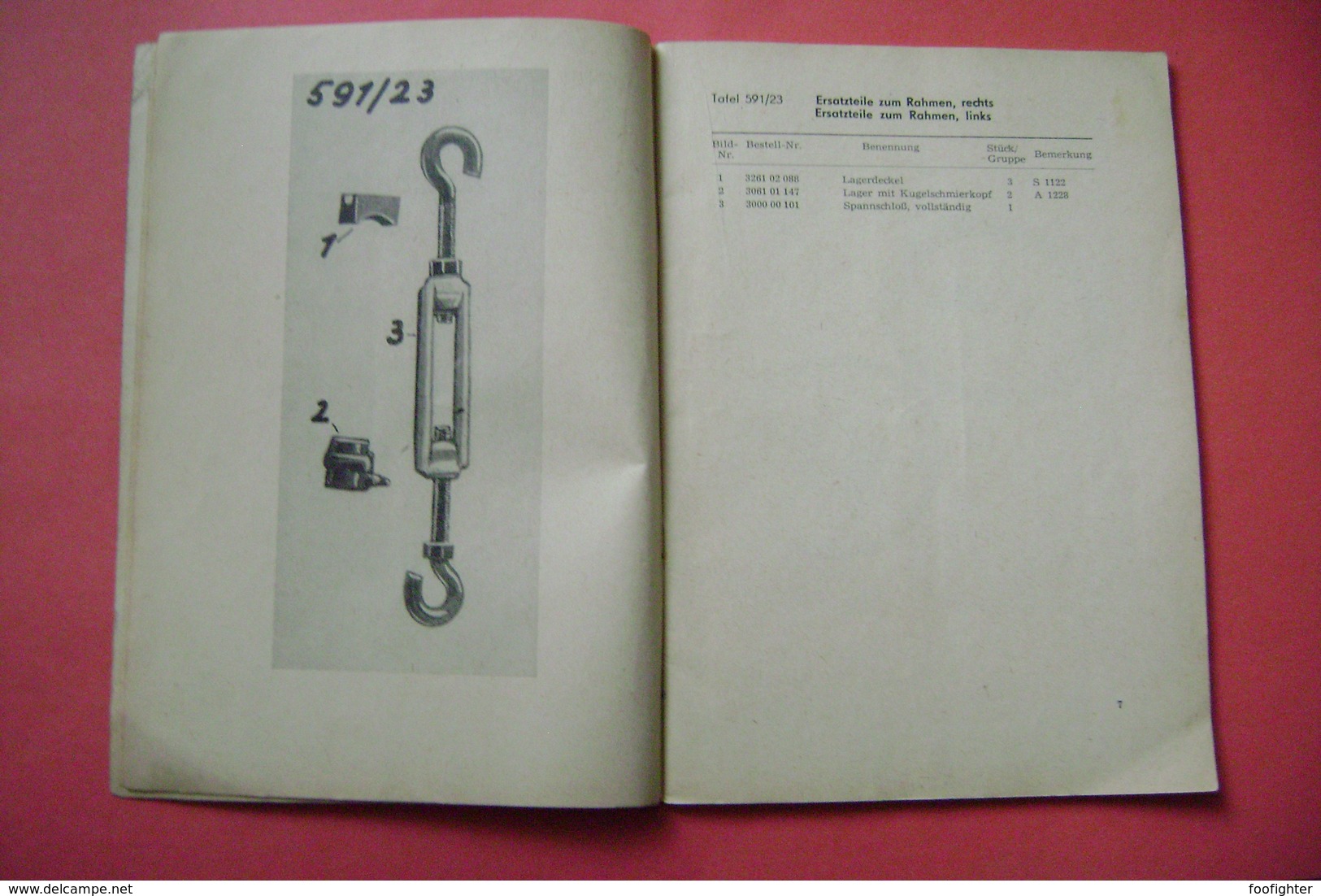 Ersatzteil-Liste Zur Original SAXONIA Aufsattel-Drillmaschine Typ A 591-5,00 - Bernburg/ Saale DDR 1966 - Kataloge