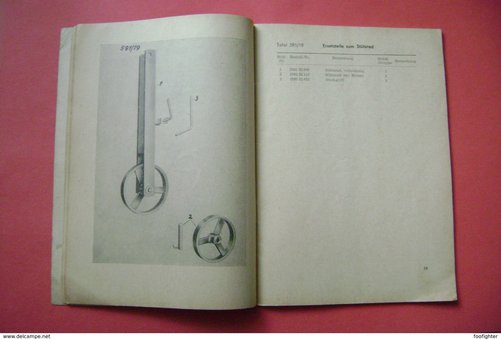 Ersatzteil-Liste Zur Original SAXONIA Aufsattel-Drillmaschine Typ A 591-5,00 - Bernburg/ Saale DDR 1966 - Catálogos