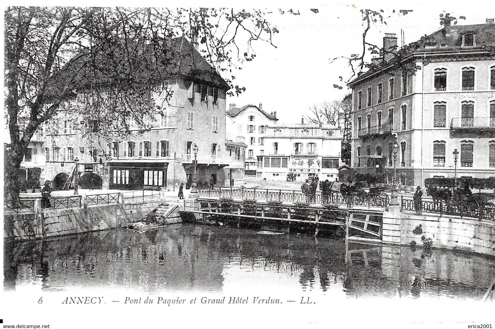 Annecy. Le Grand Hotel Verdun Et Le Pont Du Paquier. - Annecy