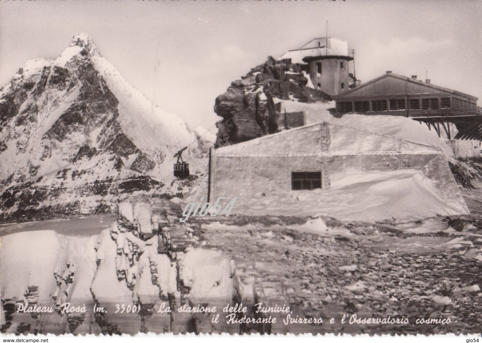 Aosta Valtournanche Cervinia Stazione Funivie Osservatorio Cosmico Fg - Autres & Non Classés