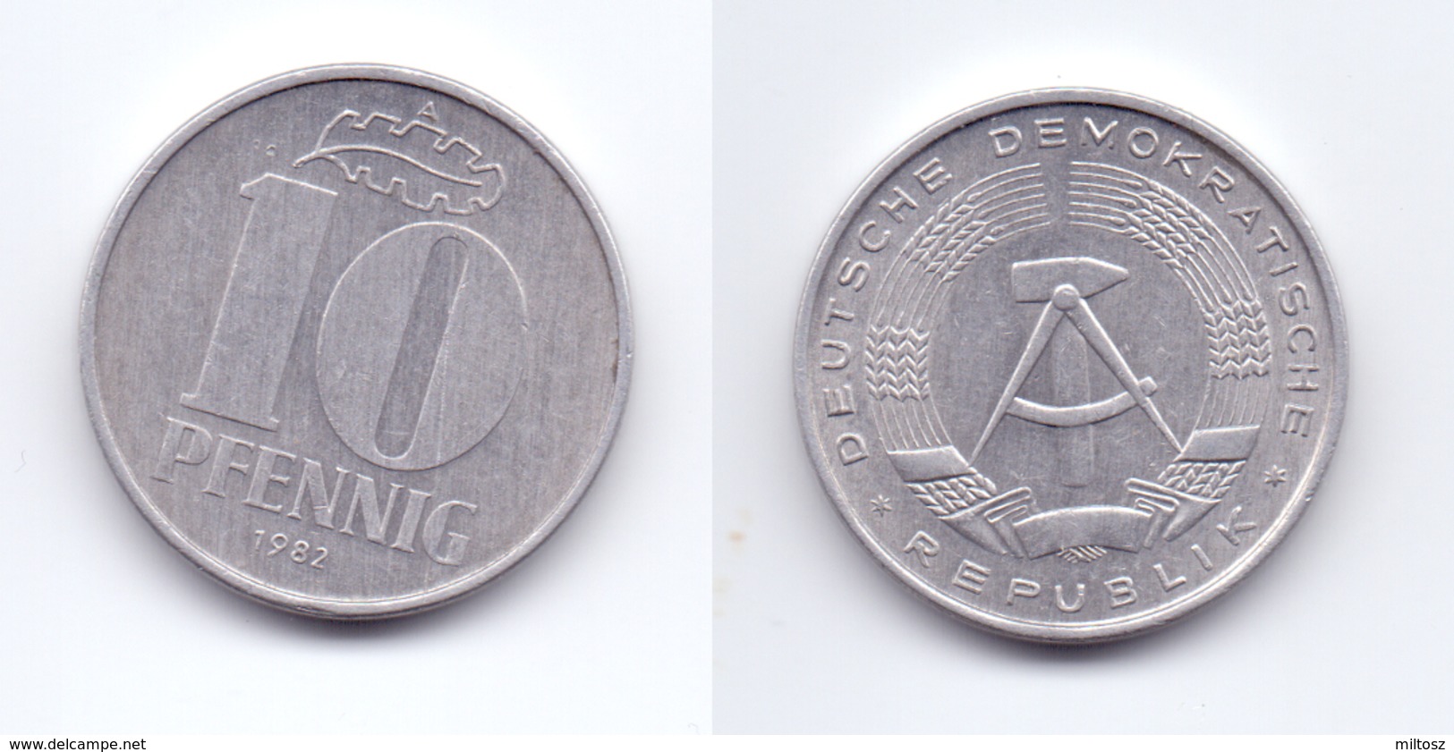 Germany DDR 10 Pfennig 1982 A - 10 Pfennig