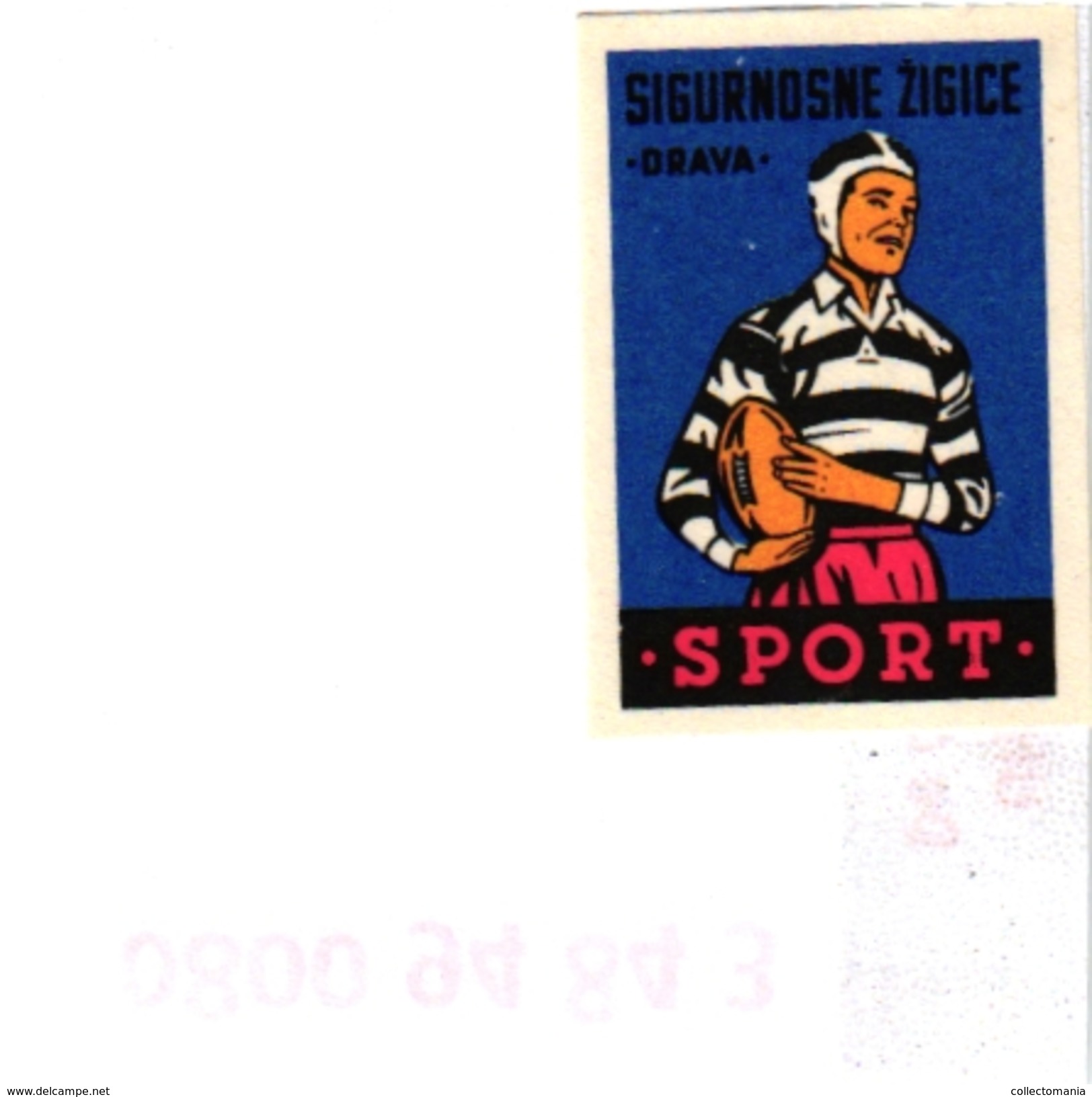 1 Folder   RUGBY   Pub Ballons L'IDEAL Rugby-Balls 2 Trade Cards Chromo Erdal 1 Match Box Label Boite Allumettes