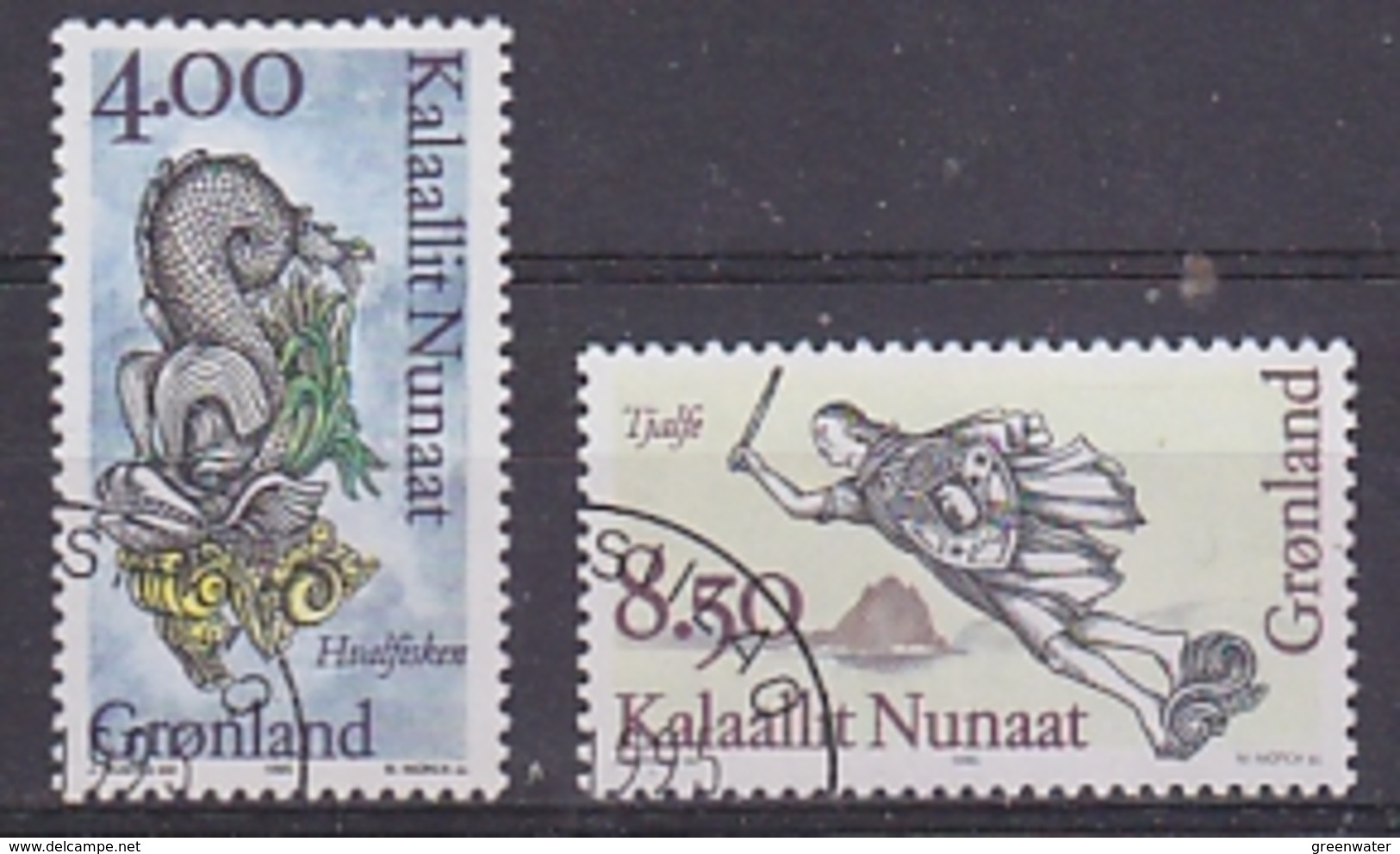 Greenland 1995 Gallionsfiguren 2v Used Cto  (35123A) - Used Stamps