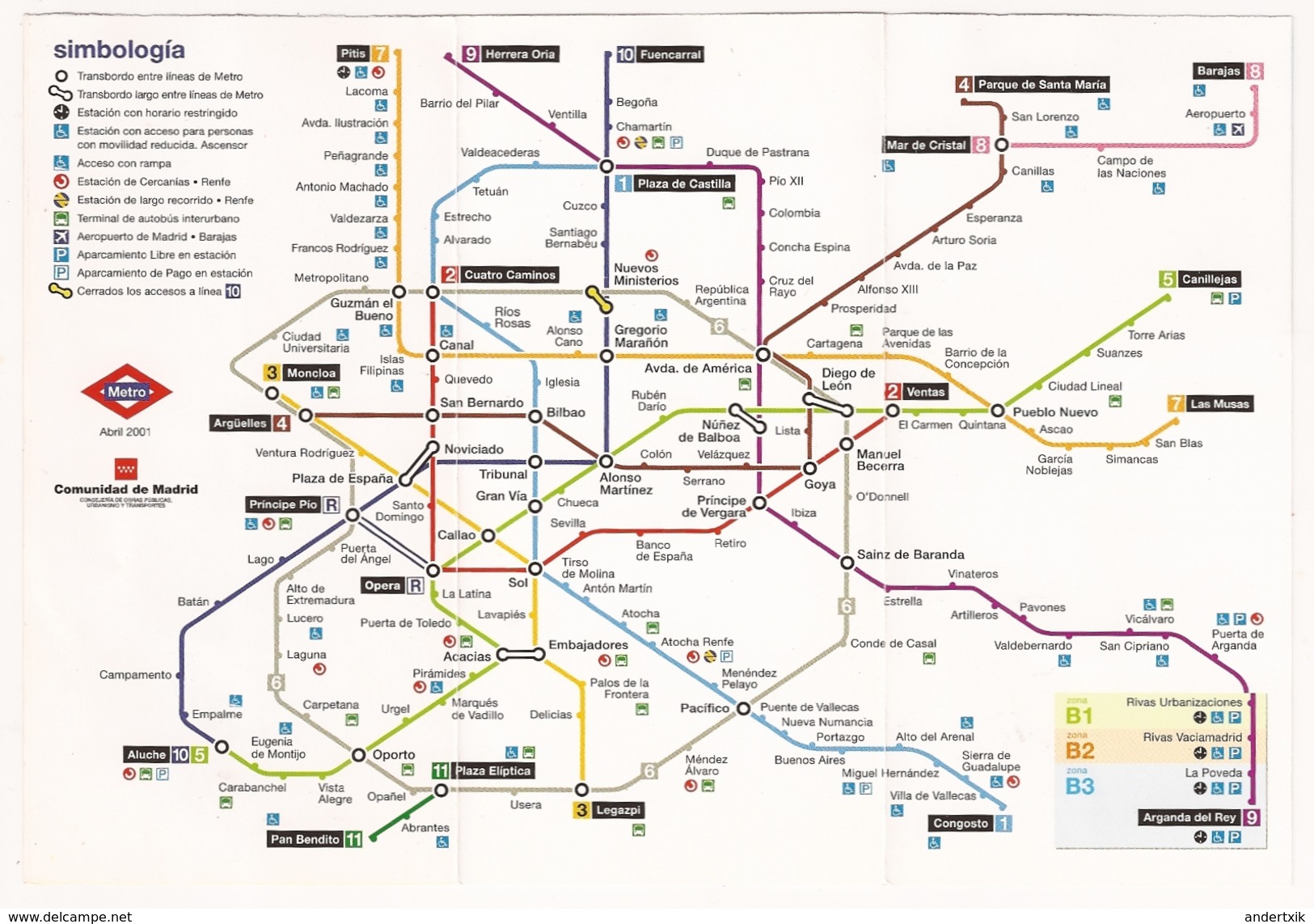 MADRID Metro Plan - Otros & Sin Clasificación