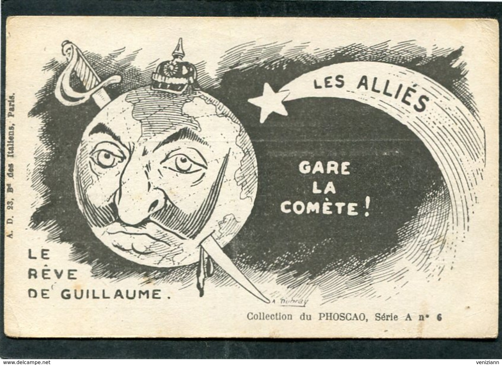 CPA - Collection Du PHOSCAO - LE RÊVE DE GUILLAUME - Guerre 1914-18