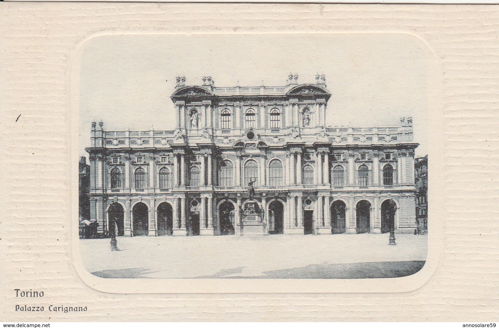 CARTOLINA: TORINO - PALAZZO CARIGNANO - F/P - B/N - NON VIAGGIATA - LEGGI - Palazzo Carignano