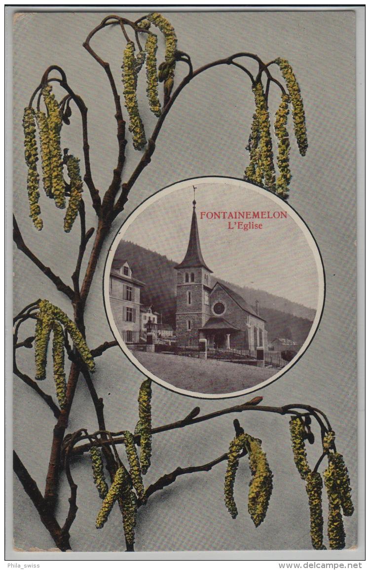 Fontainemelon - L'Eglise (NE) Photo: Perrochet No. 662 - Fontainemelon