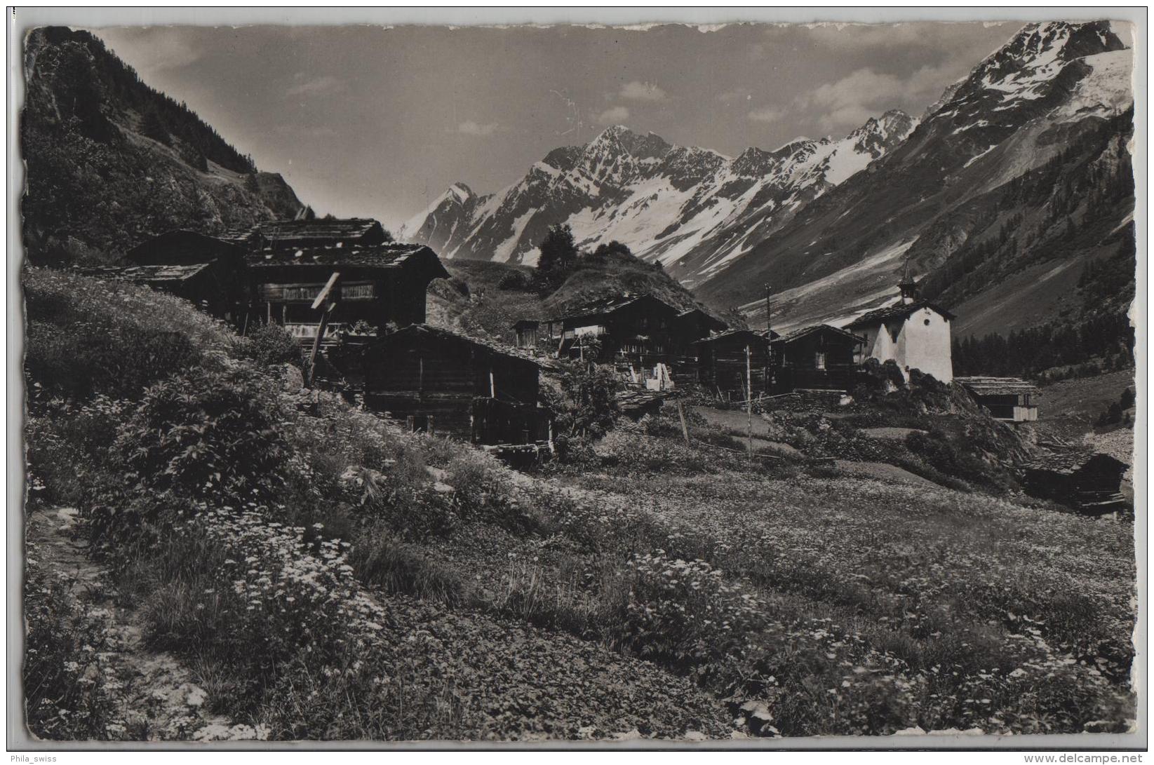 Eisten Im Lötschental, Schienhorn - Hotels Fafleralp - Photo: E. Gyger No. 4019 - Eisten