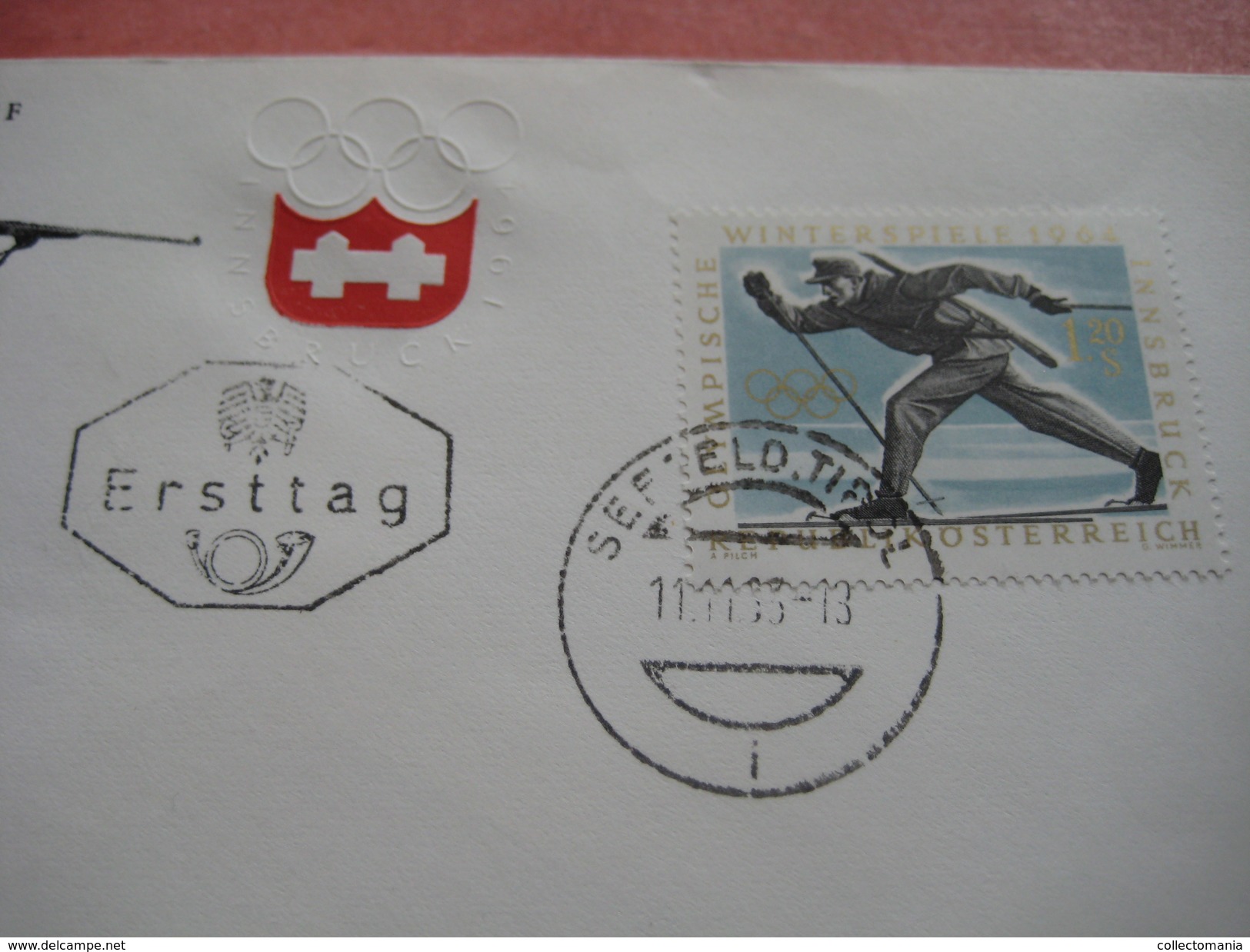 15 First Day Covers Olympic Games  - Collection Envelopes Jeux Olympique - PREMIERE Jour  1956 1960 1964 1968  1972 1976 - Other & Unclassified