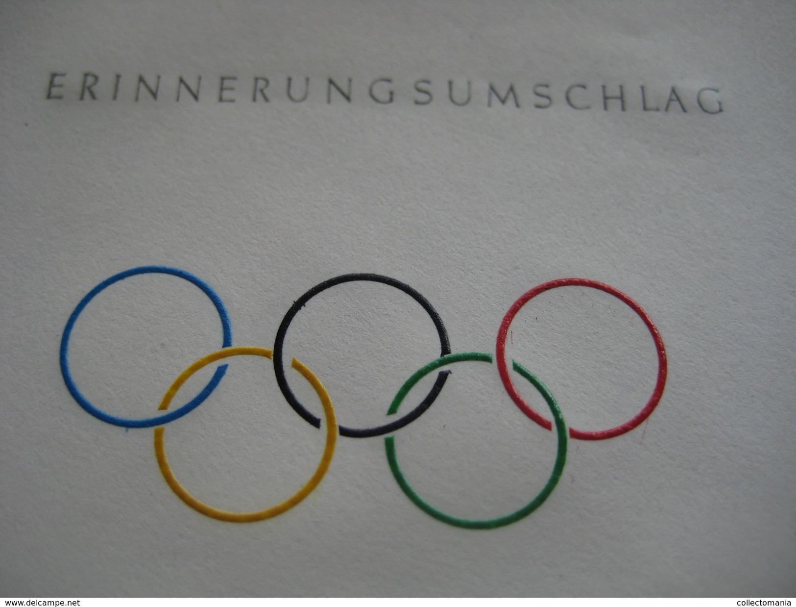 15 first day covers olympic games  - collection envelopes jeux olympique - PREMIERE jour  1956 1960 1964 1968  1972 1976