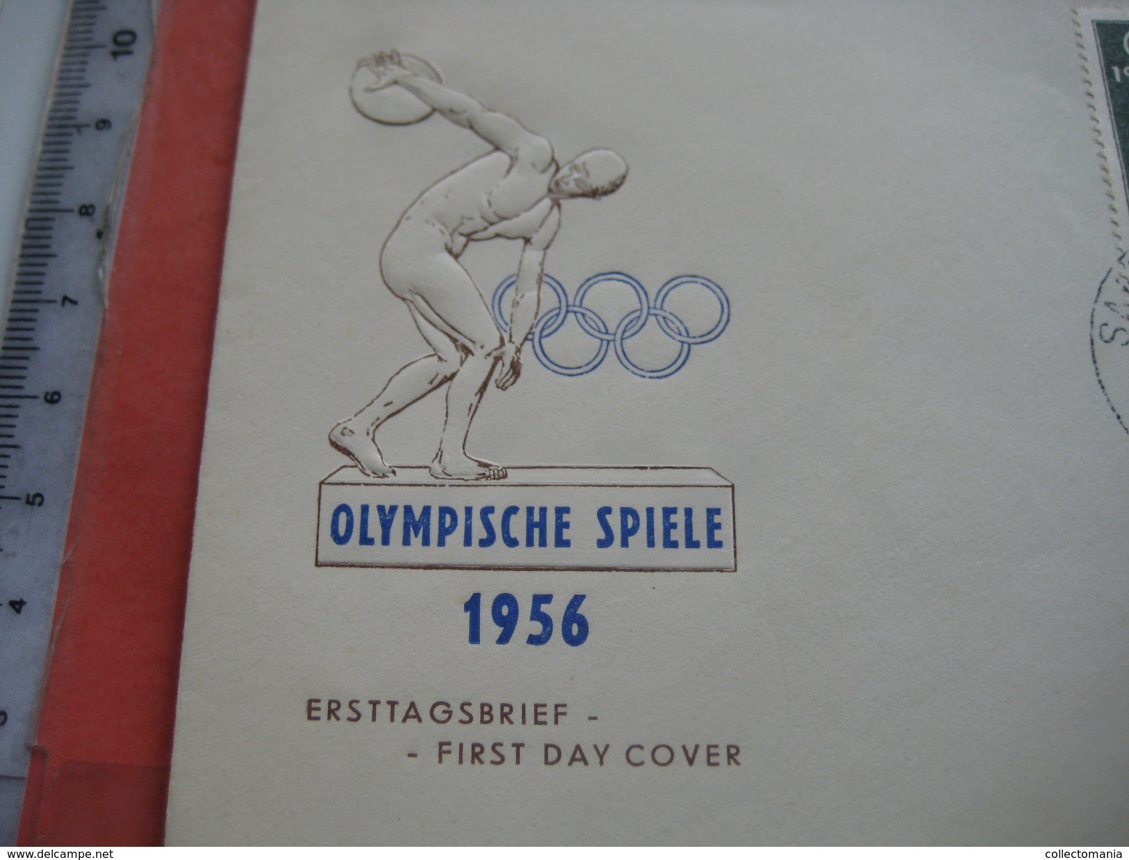 15 first day covers olympic games  - collection envelopes jeux olympique - PREMIERE jour  1956 1960 1964 1968  1972 1976