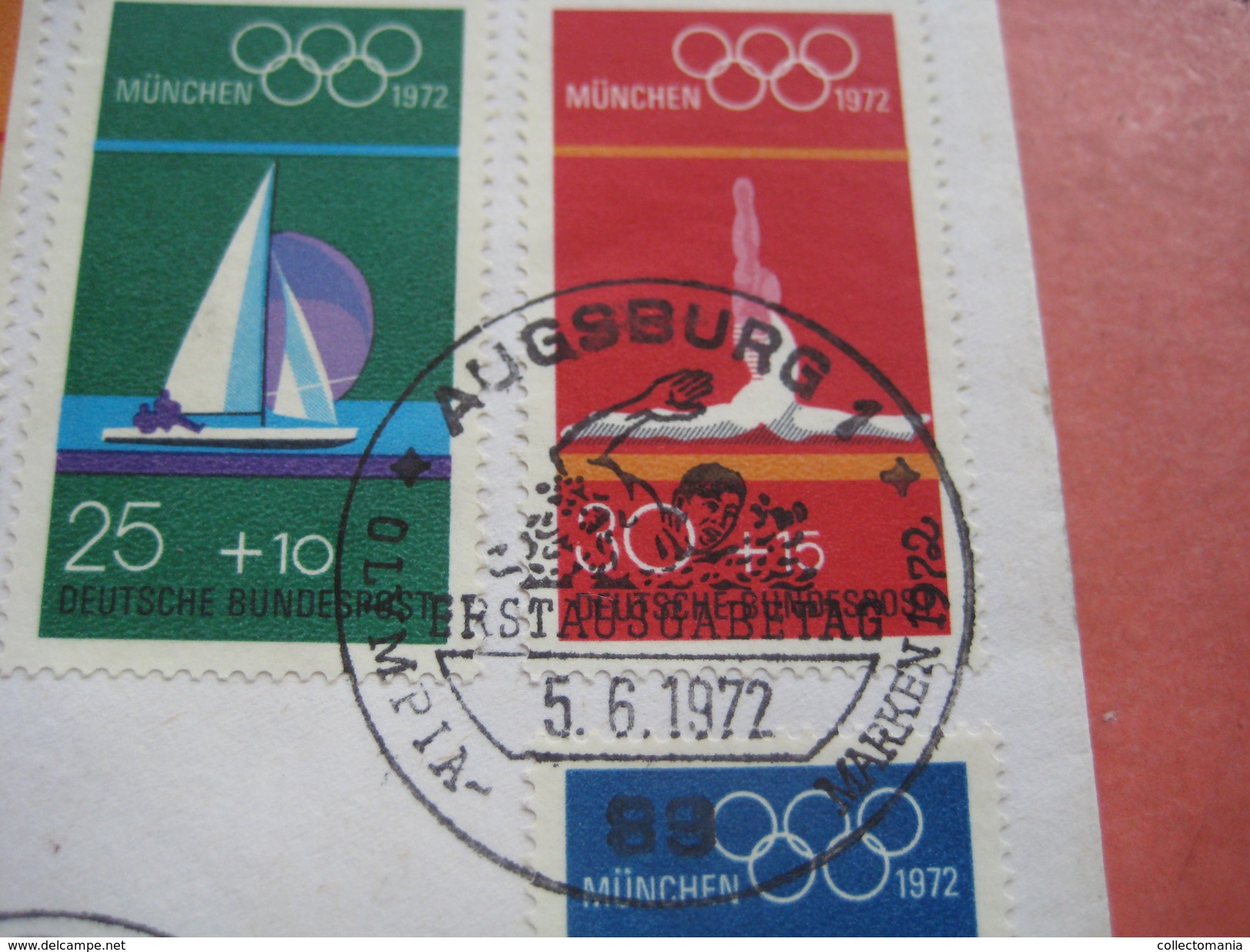 15 first day covers olympic games  - collection envelopes jeux olympique - PREMIERE jour  1956 1960 1964 1968  1972 1976