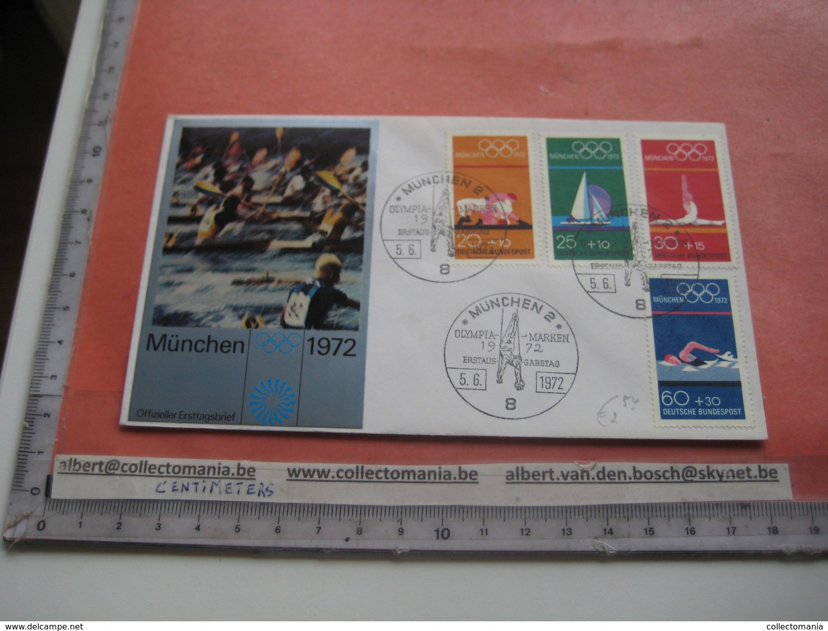 15 first day covers olympic games  - collection envelopes jeux olympique - PREMIERE jour  1956 1960 1964 1968  1972 1976