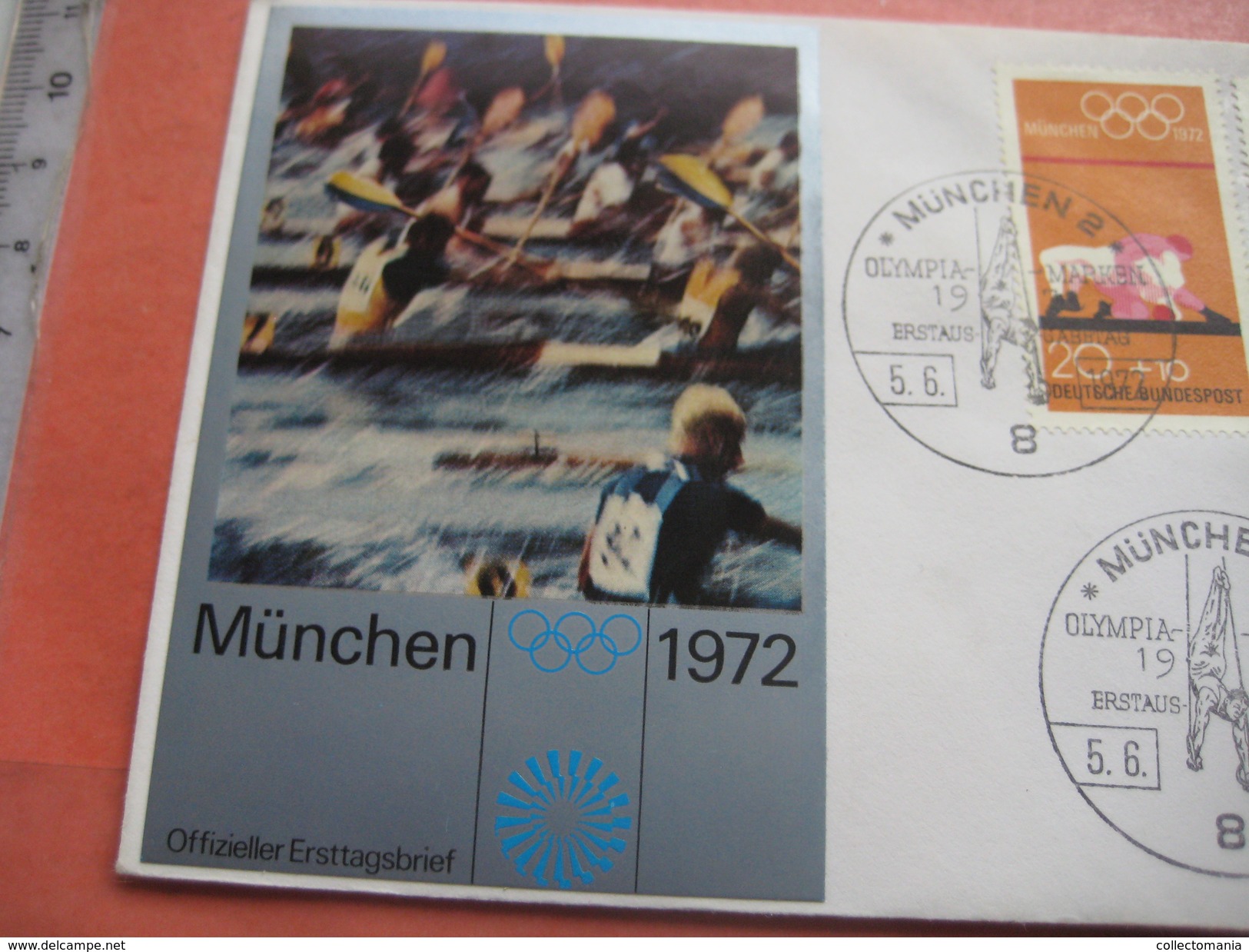 15 first day covers olympic games  - collection envelopes jeux olympique - PREMIERE jour  1956 1960 1964 1968  1972 1976