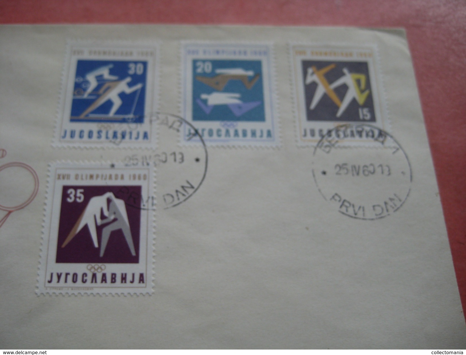 15 first day covers olympic games  - collection envelopes jeux olympique - PREMIERE jour  1956 1960 1964 1968  1972 1976