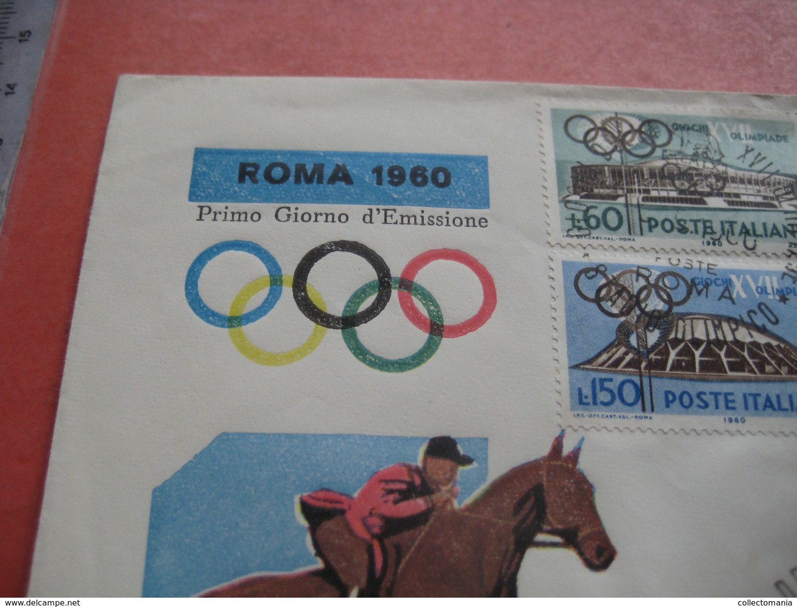 15 first day covers olympic games  - collection envelopes jeux olympique - PREMIERE jour  1956 1960 1964 1968  1972 1976