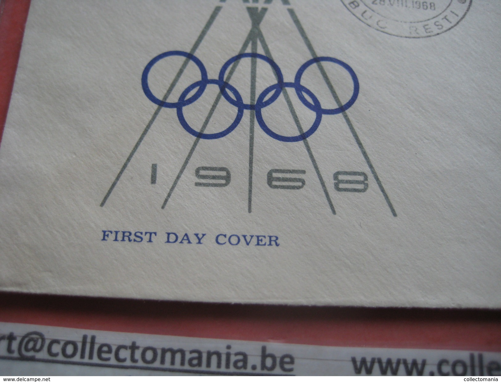 15 first day covers olympic games  - collection envelopes jeux olympique - PREMIERE jour  1956 1960 1964 1968  1972 1976