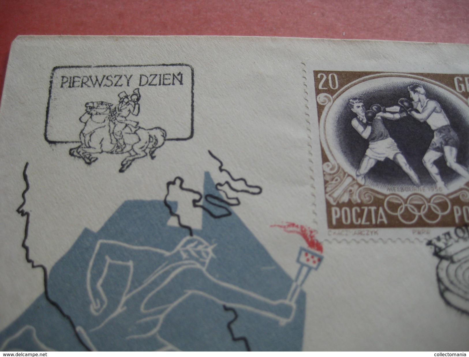 15 first day covers olympic games  - collection envelopes jeux olympique - PREMIERE jour  1956 1960 1964 1968  1972 1976