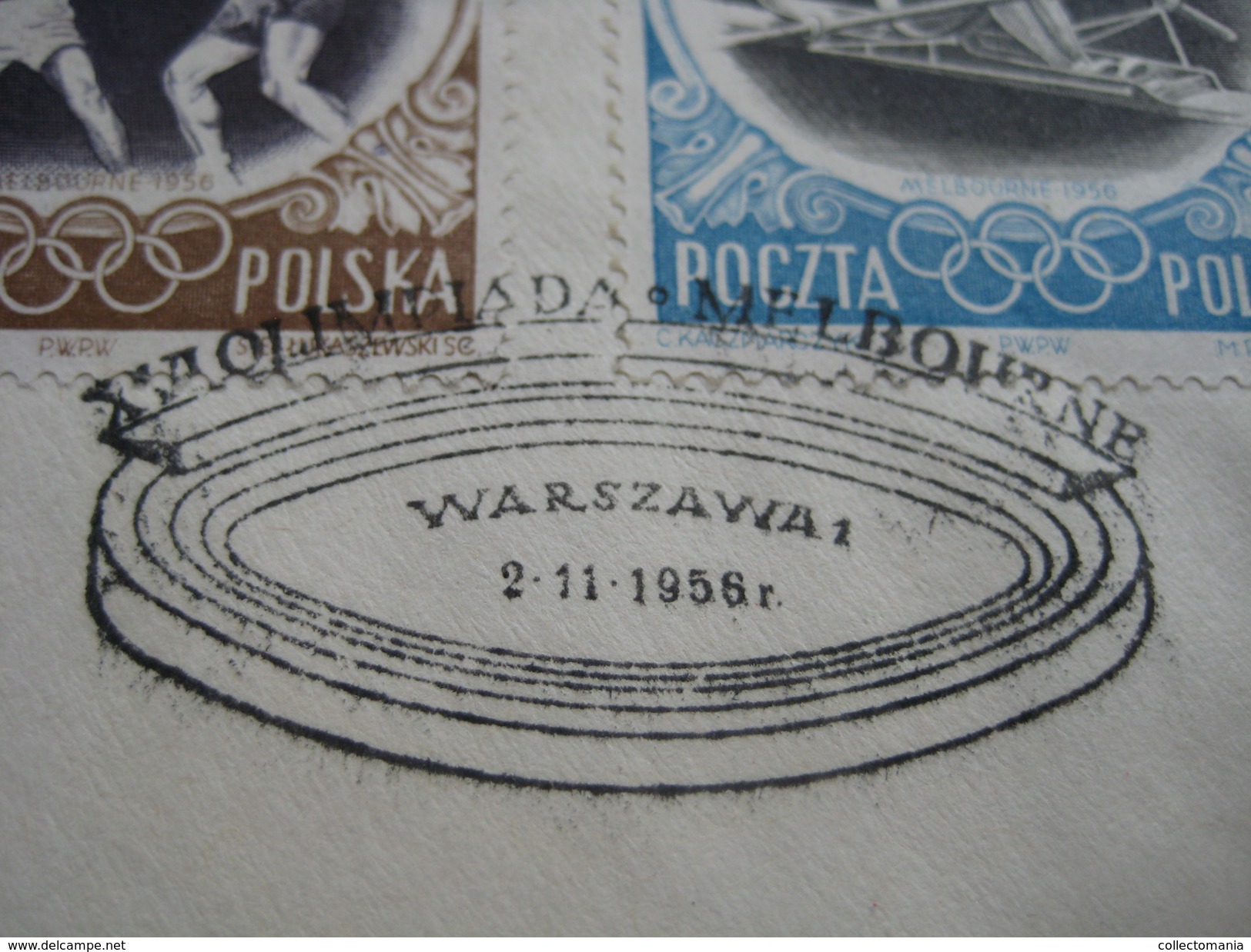 15 first day covers olympic games  - collection envelopes jeux olympique - PREMIERE jour  1956 1960 1964 1968  1972 1976