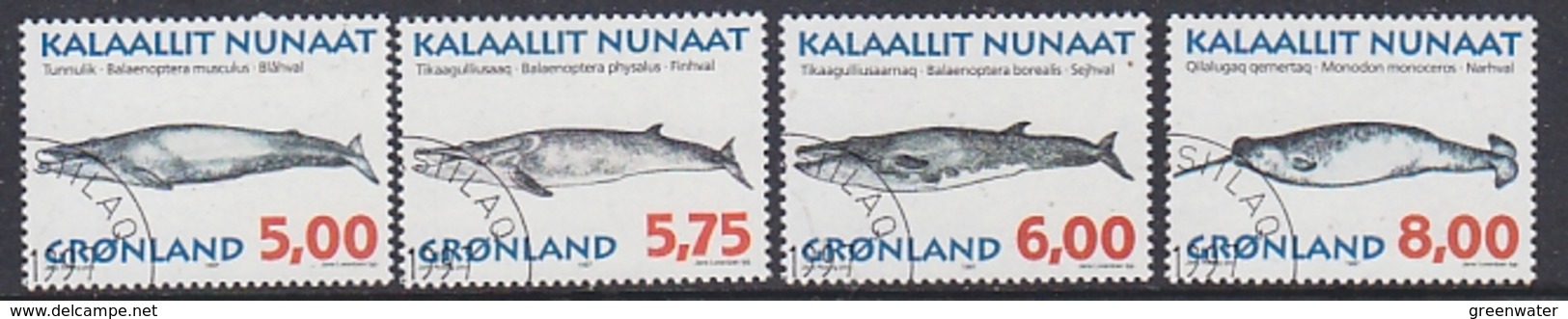 Greenland 1997 Whales 4v Used   (35127C) Stamps With Full Gum - Gebruikt
