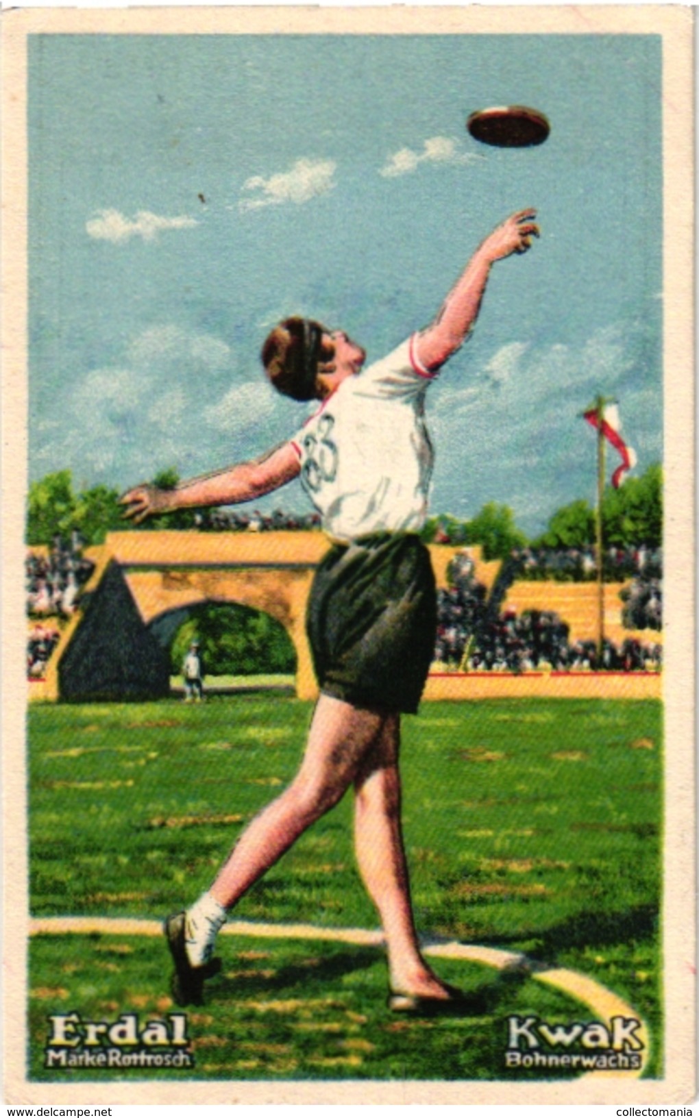 5 Trade Cards DISCUS TROW Lancer Du Disque Dikuswurf 1First Day Cover - Paracaidismo