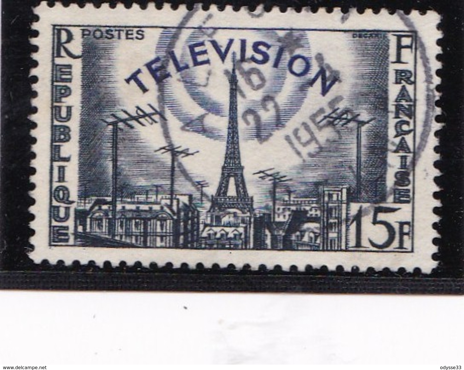 - A.1955 -OBL.- Y.T. N° 1022 -  LA  TELEVISION  - - Used Stamps