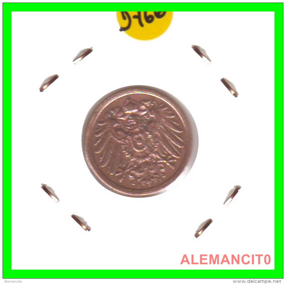 GERMANY - IMPERIO - DEUTSCHES REICH - 2 Pfn. AÑO 1906-F - Copper, 20 Mm - 2 Pfennig