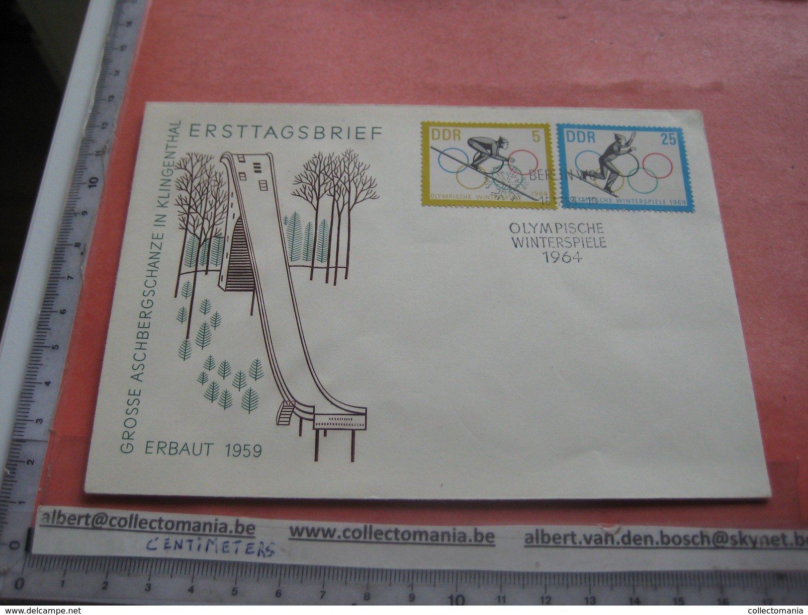 14 First Day Covers Olympic Games  - Collection Envelopes Jeux Olympique - PREMIERE Jour 1956 1960 1964 - Andere & Zonder Classificatie