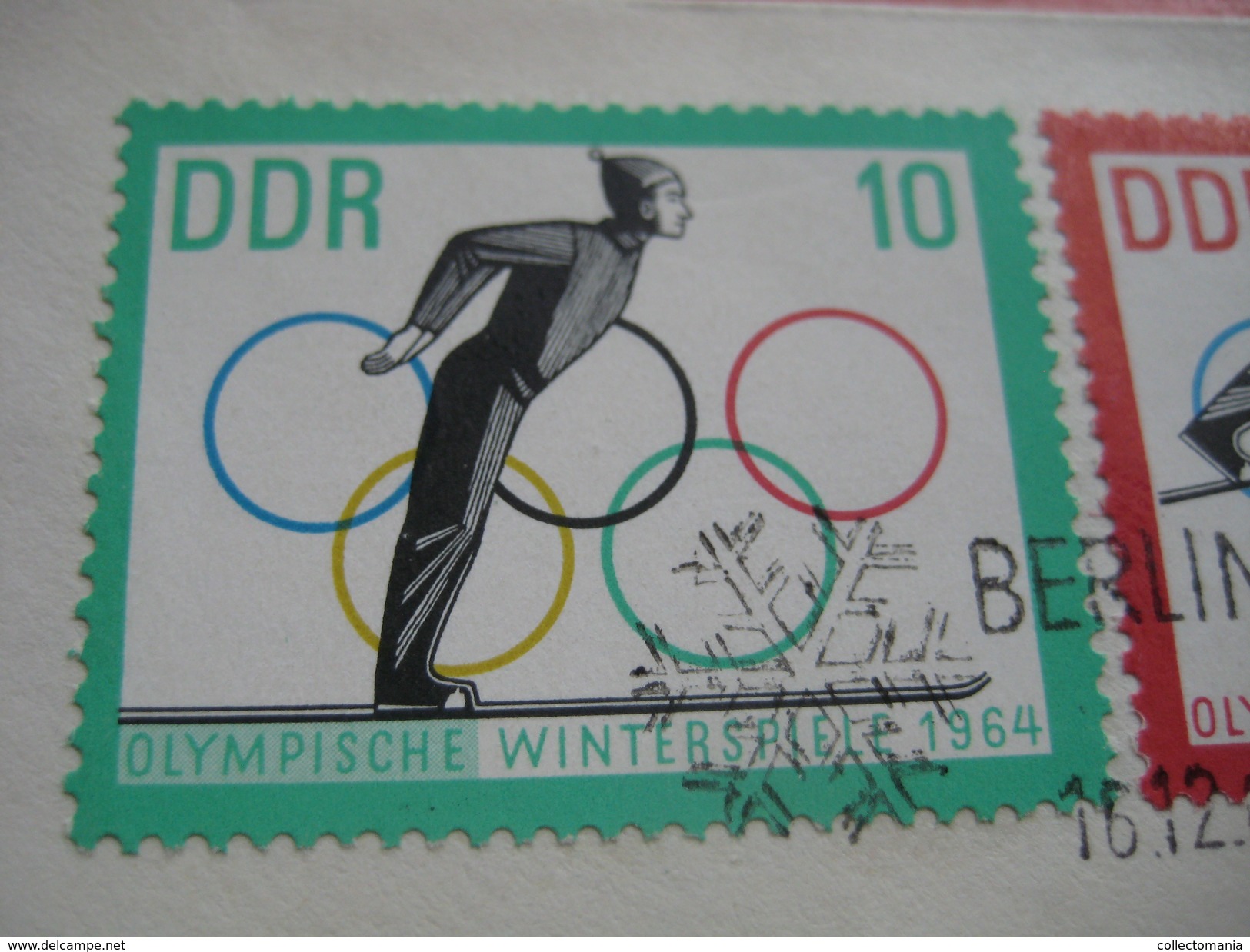 14 first day covers olympic games  - collection envelopes jeux olympique - PREMIERE jour 1956 1960 1964