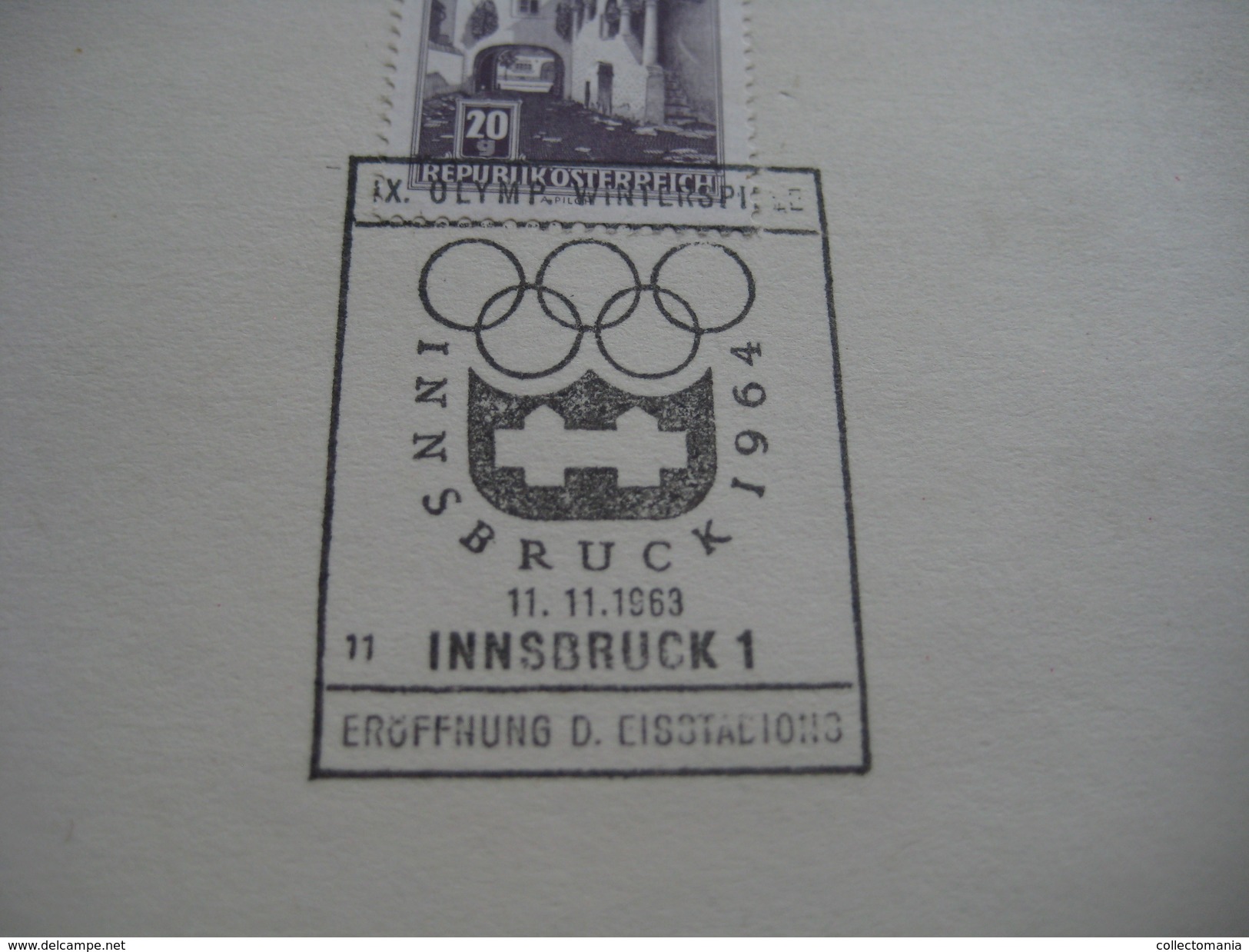 14 first day covers olympic games  - collection envelopes jeux olympique - PREMIERE jour 1956 1960 1964