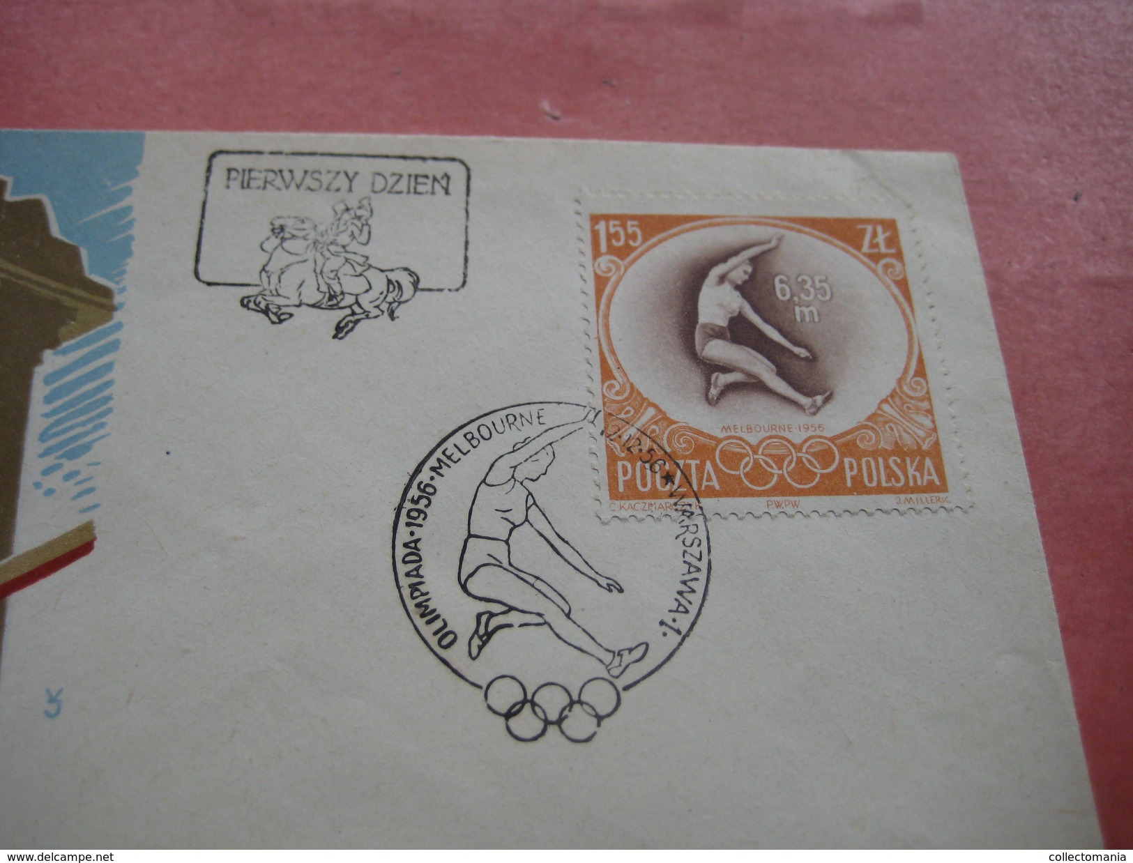 14 first day covers olympic games  - collection envelopes jeux olympique - PREMIERE jour 1956 1960 1964