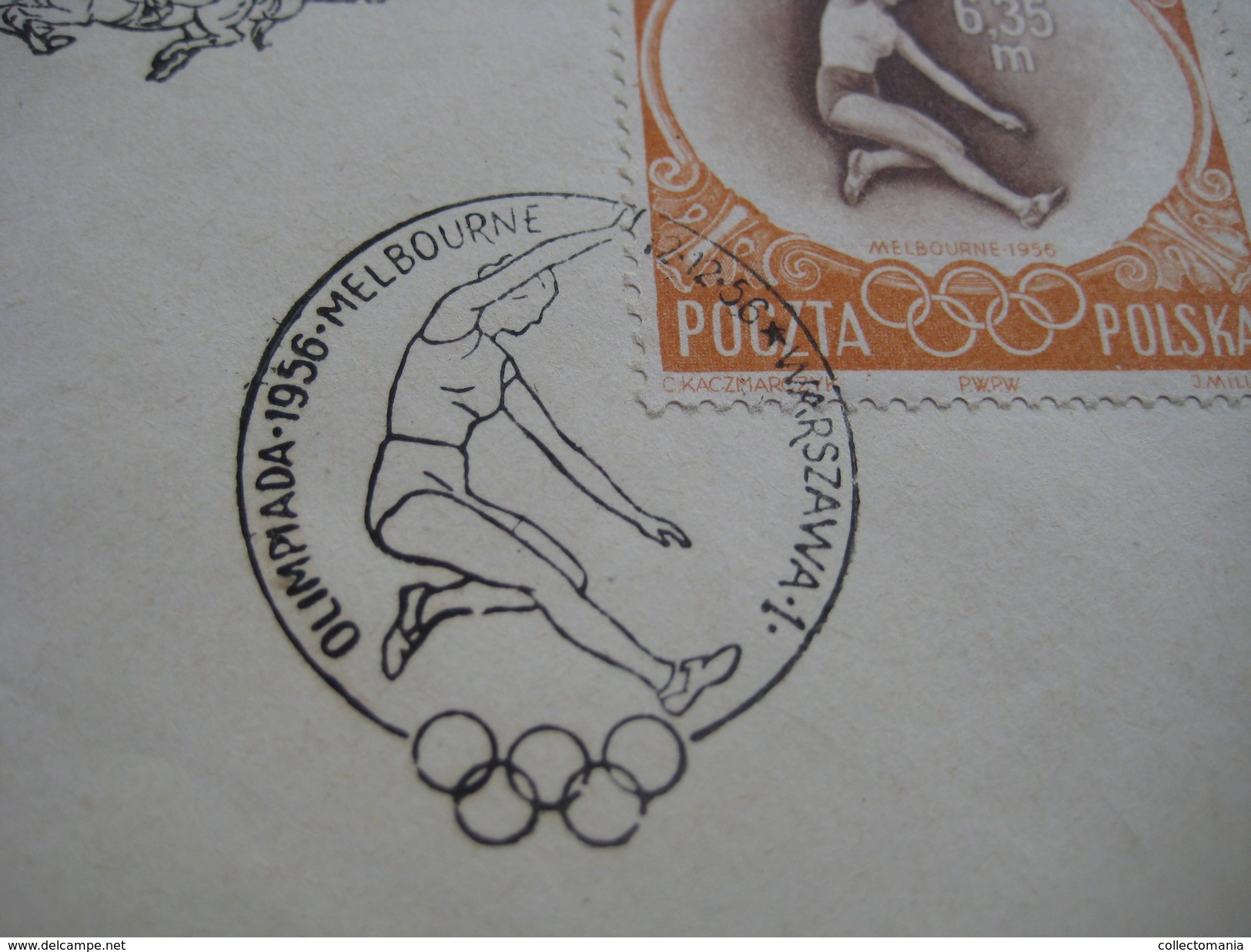 14 first day covers olympic games  - collection envelopes jeux olympique - PREMIERE jour 1956 1960 1964