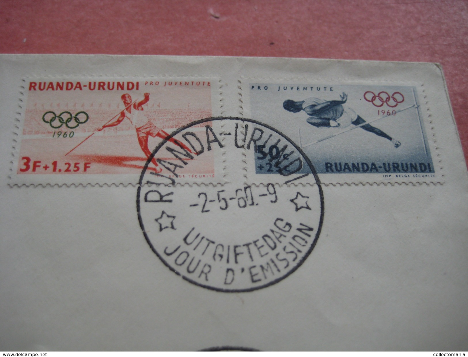 14 first day covers olympic games  - collection envelopes jeux olympique - PREMIERE jour 1956 1960 1964