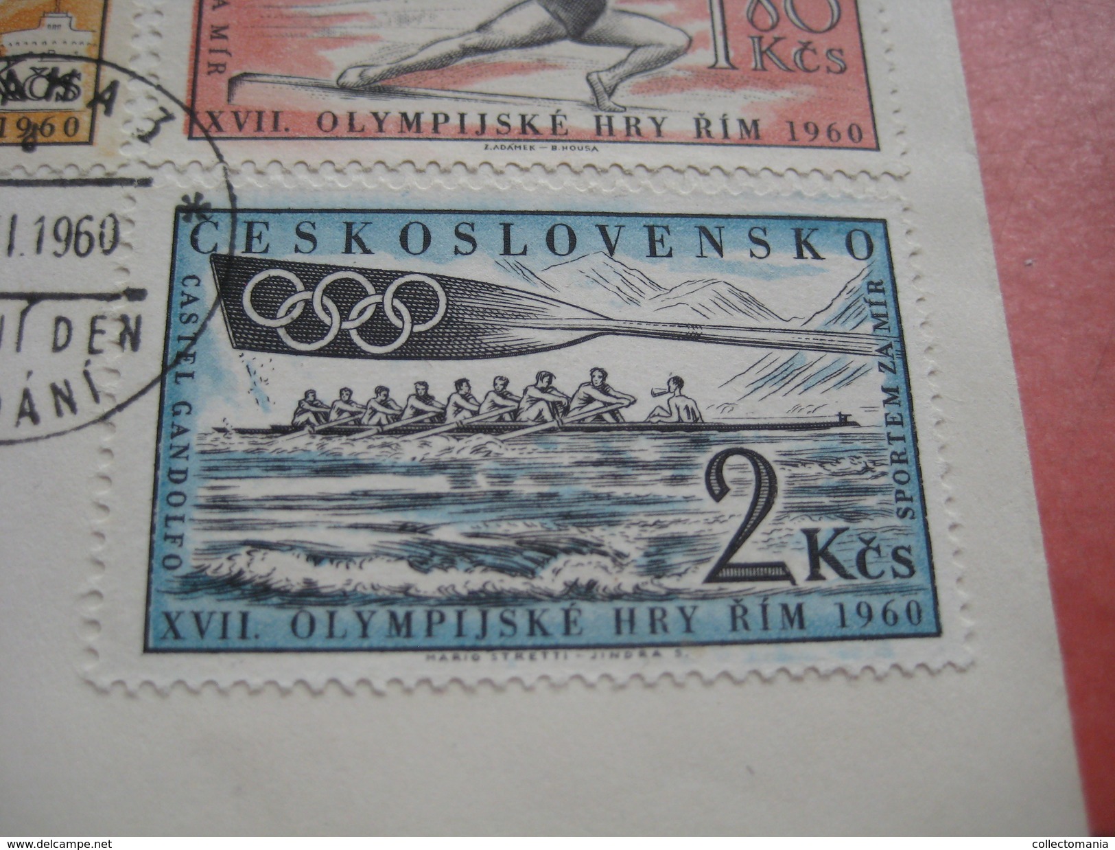 14 first day covers olympic games  - collection envelopes jeux olympique - PREMIERE jour 1956 1960 1964