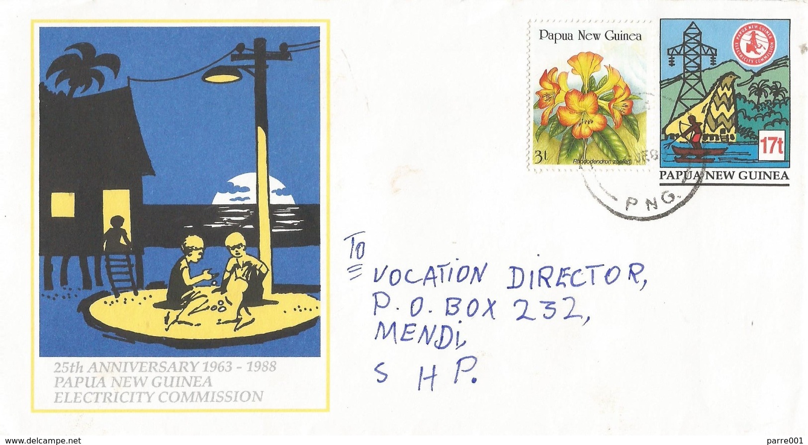 Papua New Guinea 1989 Wewak Electricity Energy Postal Stationary Cover - Papouasie-Nouvelle-Guinée