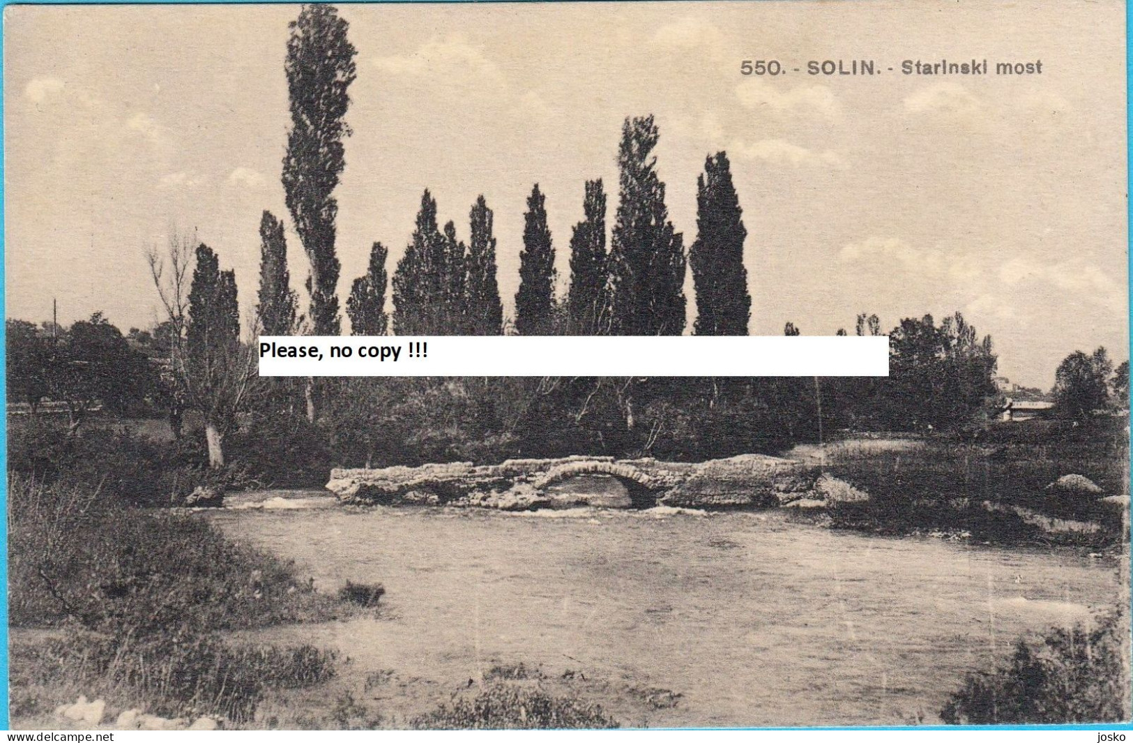 SOLIN - Starinski Most ( Croatia ) * Not Travelled * Old Bridge , Pont , Ponte - Croatia