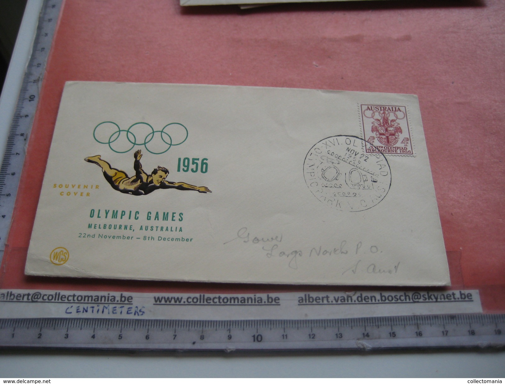 18 First Day Covers Olympic Games Collection Envelopes & Cards Jeux Olympique - PREMIERE Jour 1956 1960 Different Cachet - Autres & Non Classés